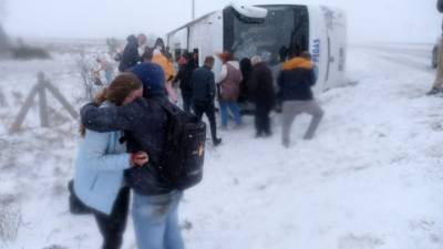 Появилось видео с места фатального ДТП с россиянами в Турции