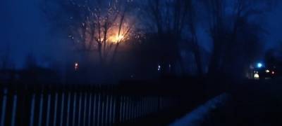 Десять пожарных тушили частный дом на севере Карелии (ФОТО)