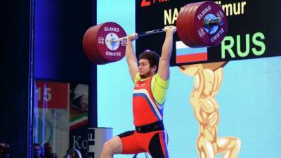 Наниев завоевал бронзу ЧЕ по тяжёлой атлетике в категории до 109 кг