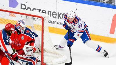 ЦСКА и СКА провели пятый по продолжительности матч в истории КХЛ