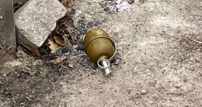 В Луганске на оживленной улице нашли гранату