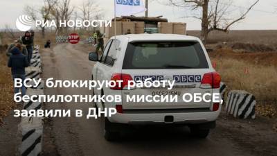 ВСУ блокируют работу беспилотников миссии ОБСЕ, заявили в ДНР