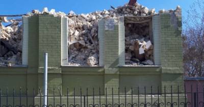 В Киеве разрушили историческое здание: открыто производство (ФОТО)