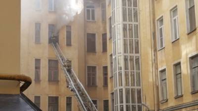 Пожарные справились с возгоранием в коммуналке в центре Петербурга