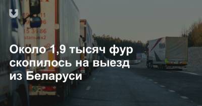 Около 1,9 тысяч фур скопилось на выезд из Беларуси