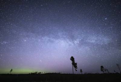 Предрассветный млечный путь удалось поймать фотографу в Ленобласти