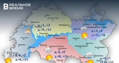 В Татарстане ожидается до +16 градусов, местами дождь