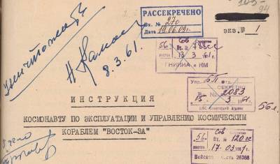 "Просунуть руки в рукава": полный текст инструкции, по которой летал Юрий Гагарин