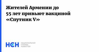 Жителей Армении до 55 лет привьют вакциной «Спутник V»