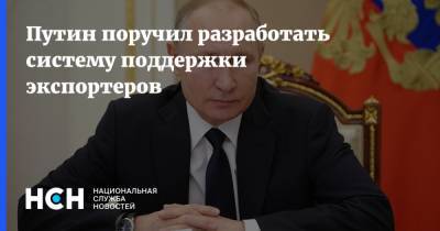 Путин поручил разработать систему поддержки экспортеров