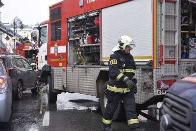 Крупный пожар произошел в деревне Аксено-Бутырки в Подмосковье