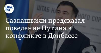 Саакашвили предсказал поведение Путина в конфликте в Донбассе