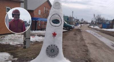 День космонавтики в деревне Клычево: ракета из снега и вечерняя дискотека