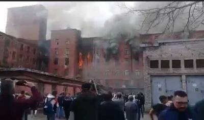 В историческом здании Невской мануфактуры произошел пожар