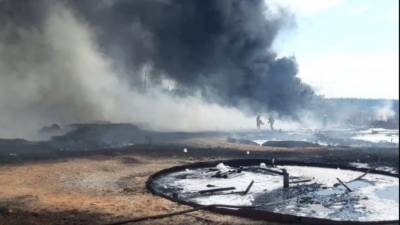На территории бывшего завода в поселке Дружная Горка произошел пожар