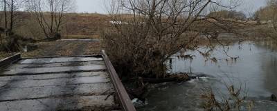 Последний затопленный мост освободился от воды в Тульской области