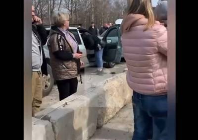 Опубликовано видео с места массовой аварии на мосту через Трубеж в Рязани