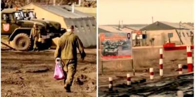Британские журналисты побывали возле военного лагеря РФ на границе с Украиной — видео