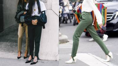 Леггинсы со штрипками – модный тренд: стильные примеры трендсеттеров