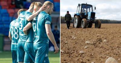 Футбольную команду в Беларуси отправили работать в колхоз после серии неудач на чемпионате