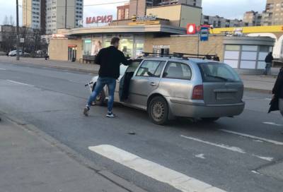 Водитель наехал на ребёнка на самокате во Фрунзенском районе