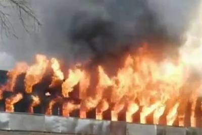 В Петербурге локализовали пожар на Невской мануфактуре