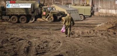 Военный лагерь РФ на границе с Украиной сняли британские журналисты (видео)