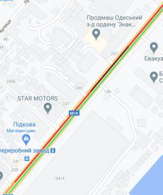 Пробки в Одессе: на каких улицах возникли заторы 13 апреля? (карта)