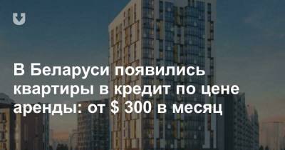 В Беларуси появились квартиры в кредит по цене аренды: от $ 300 в месяц