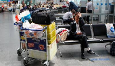 Пассажиропоток украинских аэропортов в I квартале сократился на 54,3%