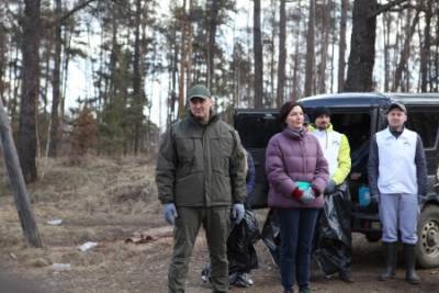 В Иркутске от мусора очистили «Ушаковский лес»