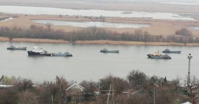 В сети показали Каспийскую флотилию РФ, идущую в Черное море (ФОТО)