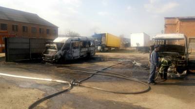 На Львовщине из-за поджога сухой травы дотла сгорели 3 автобуса: фото и видео
