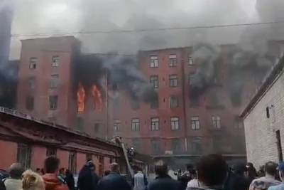 Причиной пожара на Невской мануфактуре назвали поджог