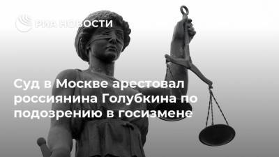 Суд в Москве арестовал россиянина Голубкина по подозрению в госизмене