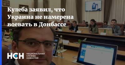 Йенс Столтенберг - Андрей Таран - Дмитрий Кулеба - Кулеба заявил, что Украина не намерена воевать в Донбассе - nsn.fm - Киев - Донбасс