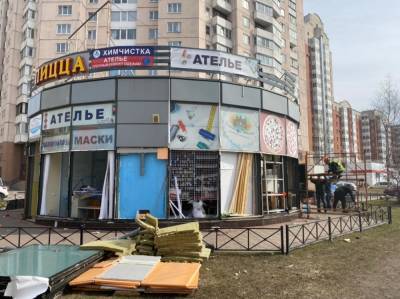Незаконные павильоны снесли в Петербурге