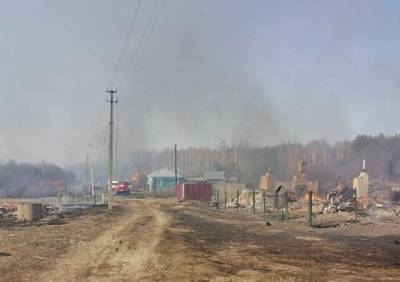 В Шацком районе загорелись 15 садовых домов и хозпостроек