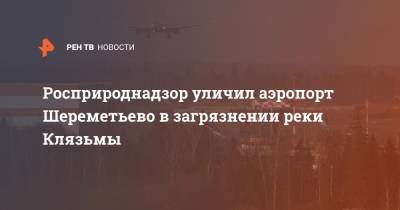 Росприроднадзор уличил аэропорт Шереметьево в загрязнении реки Клязьмы