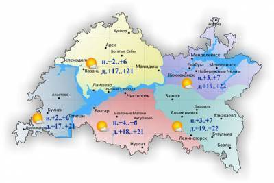 До 22 градусов тепла обещают татарстанцам 14 апреля