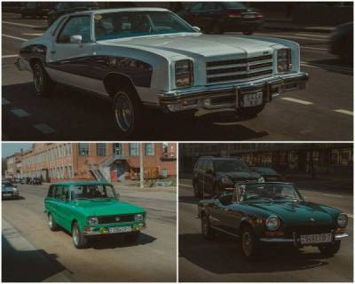 «Автоамерика»: на выходных в Минске было много старых машин