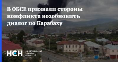 В ОБСЕ призвали стороны конфликта возобновить диалог по Карабаху