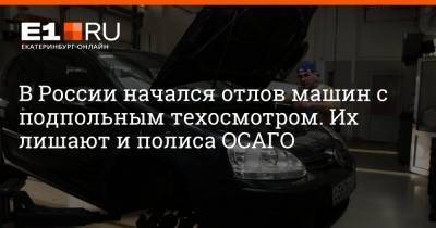 В России начался отлов машин с подпольным техосмотром. Их лишают и полиса ОСАГО