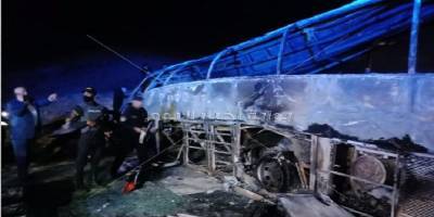 В Египте автобус столкнулся с грузовиком, погибло 20 человек – фото аварии - ТЕЛЕГРАФ