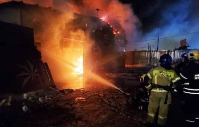 Огонь уничтожил восемь жилых домов в селе под Воронежем