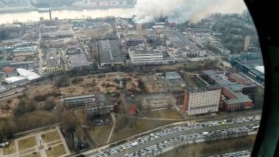 Потушен пожар в хостеле рядом с Невской мануфактурой