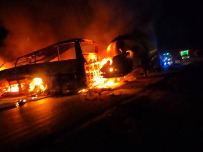 В Египте автобус попал в ДТП: 20 человек сгорели заживо – фото, видео