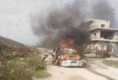 В Сирии ракетой уничтожили авто с российскими наемниками