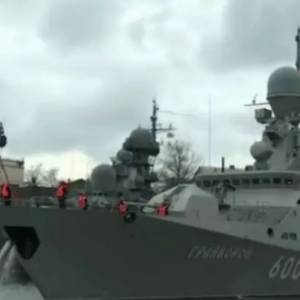 Российские ракетные корабли начали учения в Черном море. Видео
