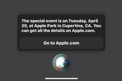 Siri рассекретила дату следующей презентации Apple
